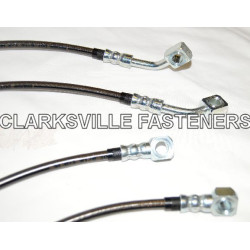 Trailblazer SS stainless steel brake hose set - BLUE Trailblazer SS stainless steel brake hose set - BLUE