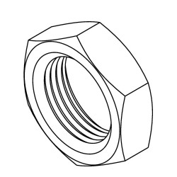 Bulkhead Nut 5/8 x 18NF
