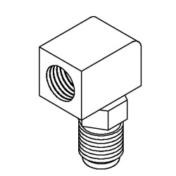 Elbow Swivel - 3/8 x 24NF x 2