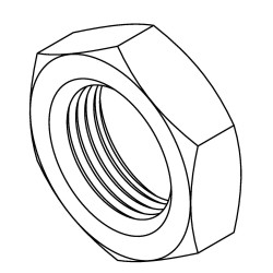 Bulkhead Nut 11/16 x 18