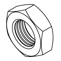 Bulkhead Nut 3/8 x 24NF