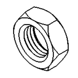Bulkhead Nut 7/16 x 20NF