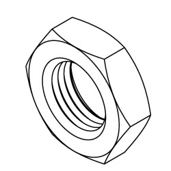 Bulkhead Nut 1/2 x 20NF