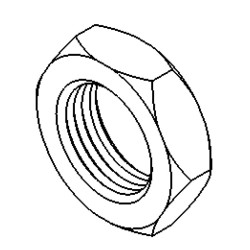 Bulkhead Nut 3/4 x 16NF